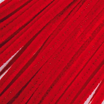 Pfeifenputzer (Biegeplüsch) rot